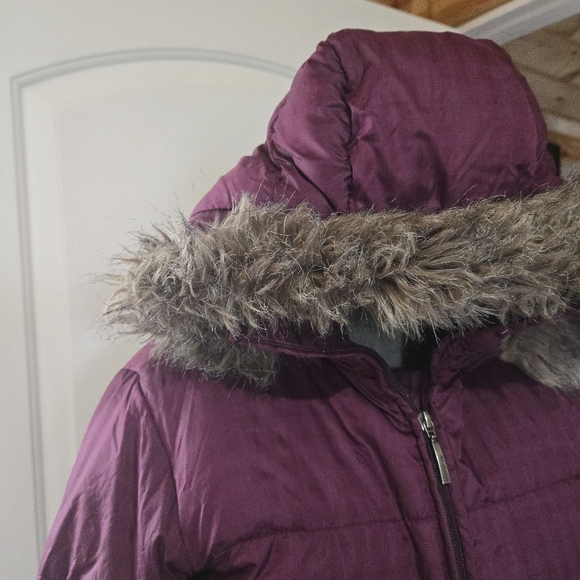 Columbia Plum Purple Puffer Hooded Coat, Size S - Picture 5 of 16